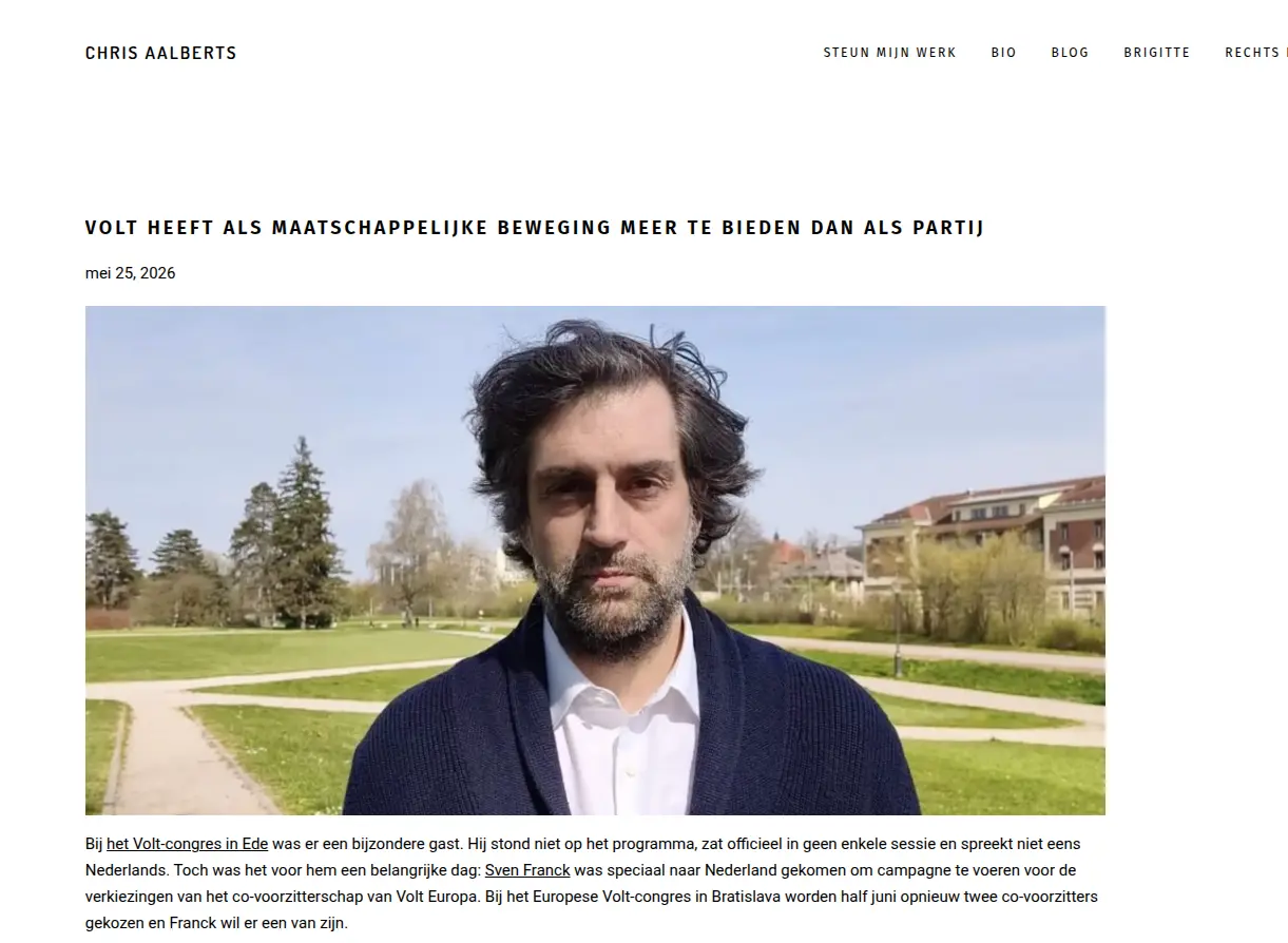 Photo : Blog de Chris Aalberts