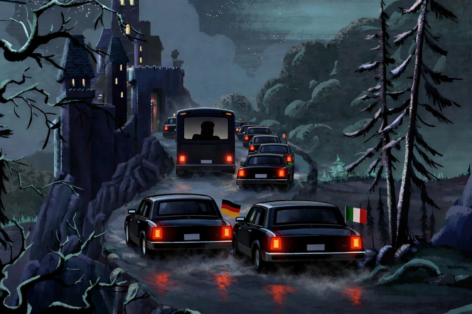 Rencontre entre modèles en fin de série ? Et Trump arrive en omnibus (Photo : Scoopy-Doo Fandom et ChatGPT)