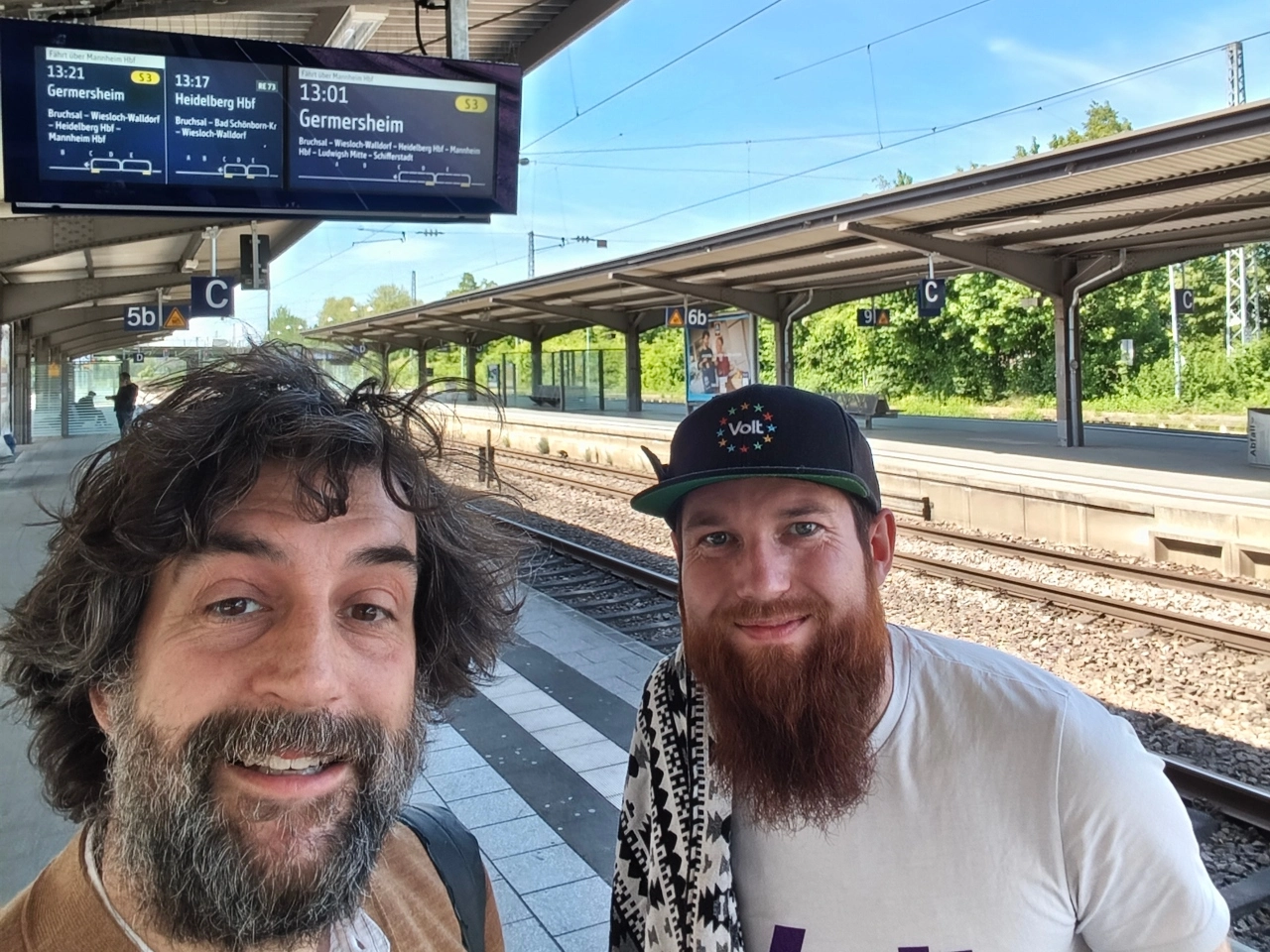 Avec Fabian à Karlsruhe