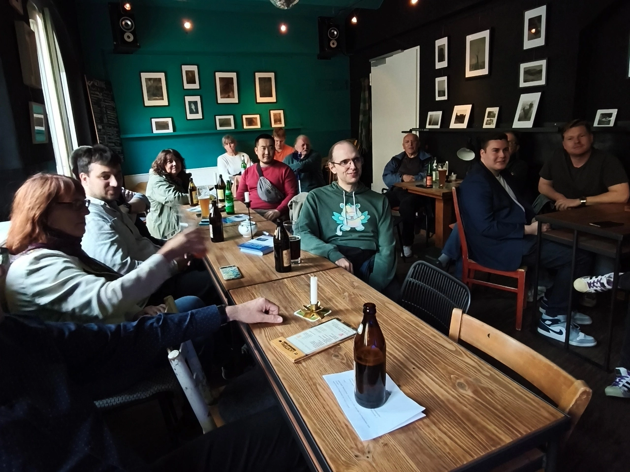 Avec les élus et les membres de Volt à Bamberg