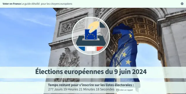 Capture d'écran votefrance.eu
