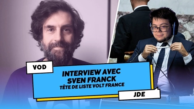 Interview: Sven Franck presents the list of Volt France, a pan-European party for the European elections